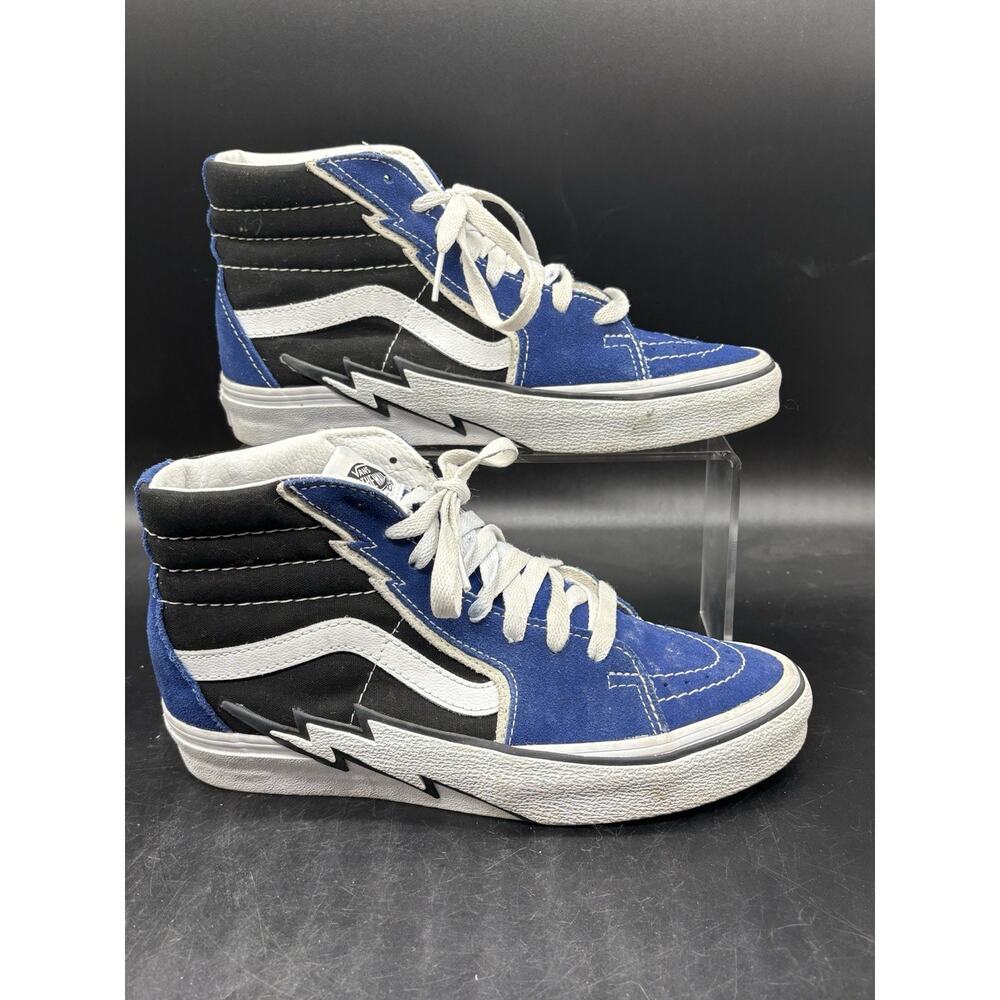 VANS Sk8 High Blue Bolt Shoes Sneakers Mens Size 6 Womens Size 7.5 721454